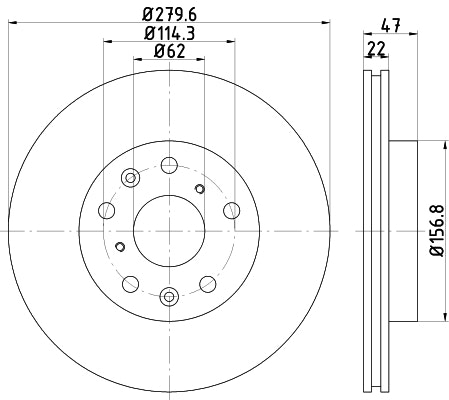 NF PARTS stabdžių diskas NF1113631